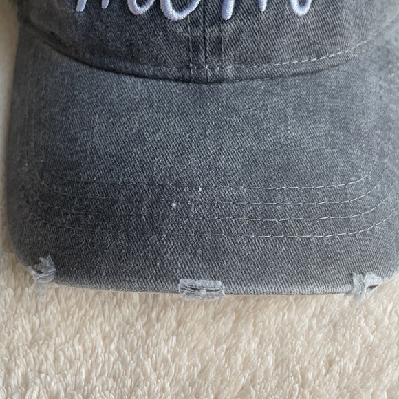 Dog Mom Baseball Hat - Washed Black Adjustable OS - Picture 4 of 8